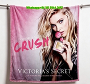 Victoria's Secret Crush Print Fleece Throw Blanket V084